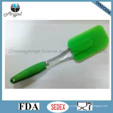 Оптовая силиконовая кухонная посуда силиконовые приготовления шпатель с ручкой PS Ss05 (L)